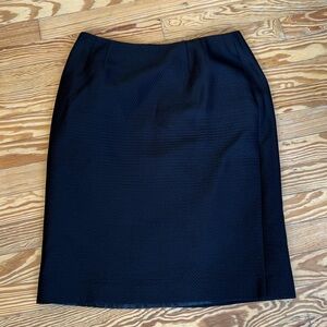 Vintage Elegant Black Women’s Textured Pencil Skirt
